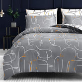 ORYX HOME Cotton Duvet Cover Set – Ultra Soft Reversible Bedding Set with Zipper Closure, Breathable, Hypoallergenic & OEKO-TEX Certified