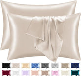 ORYX HOME Satin Pillowcases Set – Ultra Smooth Silk-Like Pillow Covers with Envelope Closure, Hair & Skin Friendly, OEKO-TEX Certified