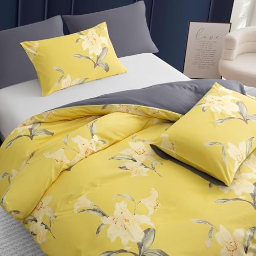 ORYX HOME Cotton Duvet Cover Set – Ultra Soft Reversible Bedding Set with Zipper Closure, Breathable, Hypoallergenic & OEKO-TEX Certified