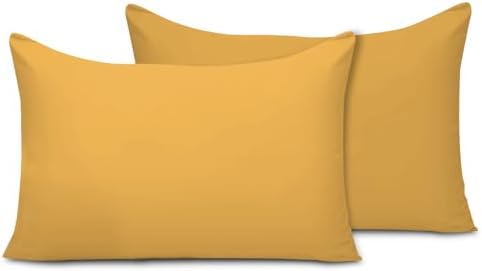 ORYX HOME Cotton Brushed Pillowcases Set – Ultra Soft Pillow Covers with Envelope Closure, Breathable, Hypoallergenic & OEKO-TEX Certified