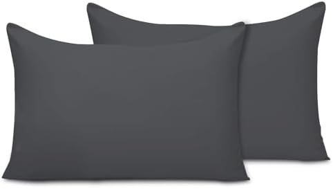 ORYX HOME Cotton Brushed Pillowcases Set – Ultra Soft Pillow Covers with Envelope Closure, Breathable, Hypoallergenic & OEKO-TEX Certified