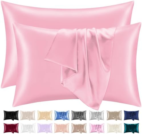 ORYX HOME Satin Pillowcases Set – Ultra Smooth Silk-Like Pillow Covers with Envelope Closure, Hair & Skin Friendly, OEKO-TEX Certified