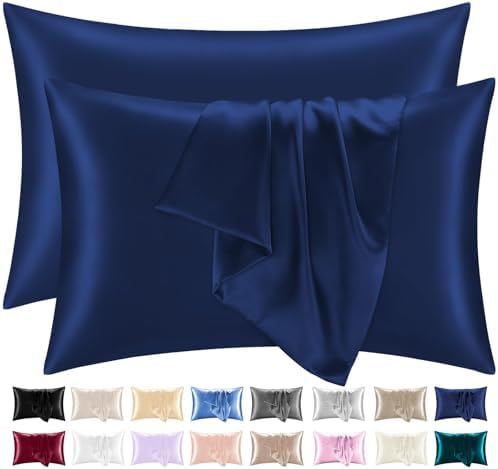 ORYX HOME Satin Pillowcases Set – Ultra Smooth Silk-Like Pillow Covers with Envelope Closure, Hair & Skin Friendly, OEKO-TEX Certified