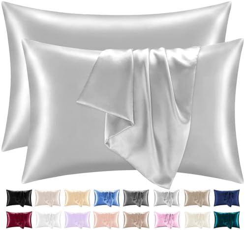 ORYX HOME Satin Pillowcases Set – Ultra Smooth Silk-Like Pillow Covers with Envelope Closure, Hair & Skin Friendly, OEKO-TEX Certified