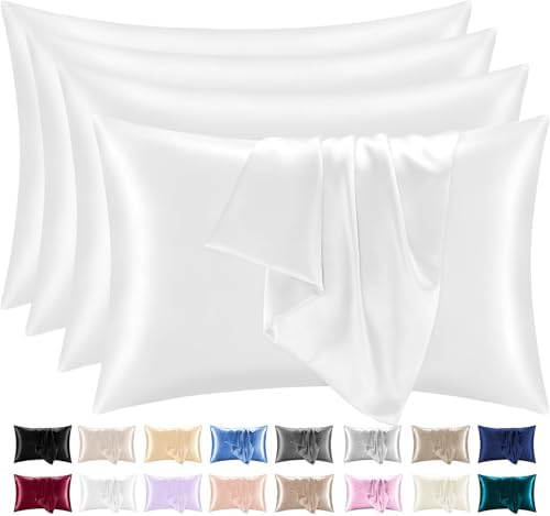 ORYX HOME Satin Pillowcases Set – Ultra Smooth Silk-Like Pillow Covers with Envelope Closure, Hair & Skin Friendly, OEKO-TEX Certified