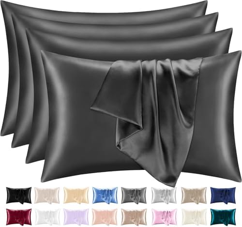 ORYX HOME Satin Pillowcases Set – Ultra Smooth Silk-Like Pillow Covers with Envelope Closure, Hair & Skin Friendly, OEKO-TEX Certified