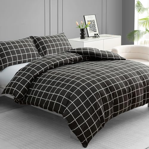 ORYX HOME Cotton Duvet Cover Set – Ultra Soft Reversible Bedding Set with Zipper Closure, Breathable, Hypoallergenic & OEKO-TEX Certified