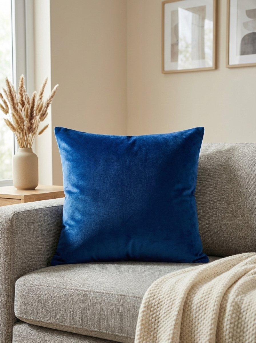 Set of 4 Premium Velvet Cushion Covers | Soft Decorative Throw