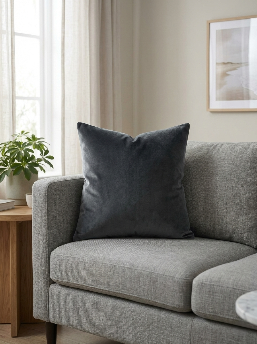 Set of 4 Premium Velvet Cushion Covers | Soft Decorative Throw
